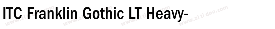 ITC Franklin Gothic LT Heavy字体转换